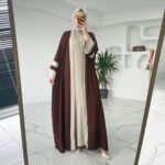 Women's Muslim Long Dress Abaya Two-piece Suit - Image 5
