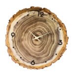 12-inch Minimalist Wood Clock With Annual Rings - Image 3