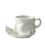 100ml Small Size Creative Person Face Kiss Ceramic Cup Dish - Image 10