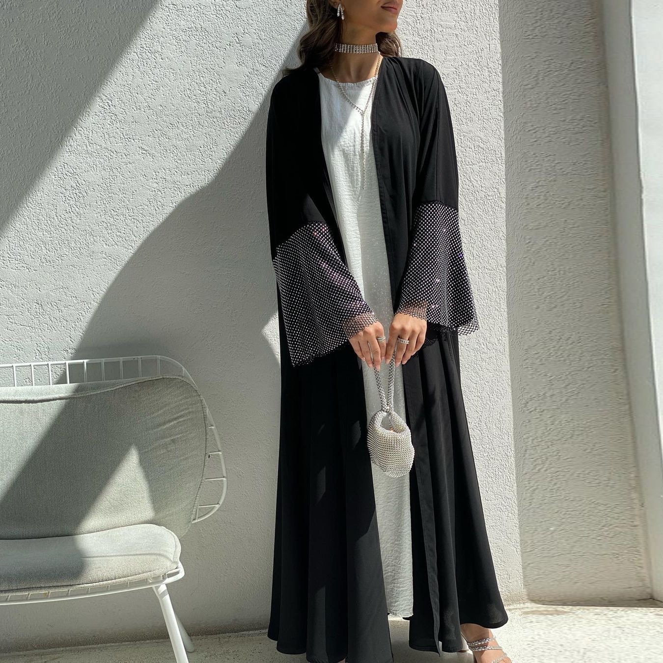 e7955f01-2696-420d-a6d5-87e1e517b099.jpg MQ085 Cardigan Abaya - Image 1