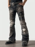 Womens Denim Jeans  Womens Trousers With Colorful 3D Floral Prints - Image 8