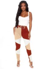 New Two-color Patchwork Casual Pants - Image 4