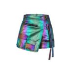 Women's Summer High Elastic Multi-pocket Workwear Shorts - Image 7