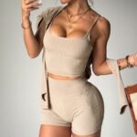 High-Waist Sports Yoga Fitness Quick-Drying Breathable Yoga Three-Piece Set - Image 7