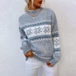 Winter Snowflake Sweater Fashion - Image 3