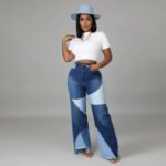 Summer New Patchwork Women's Denim Pants - Image 3