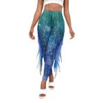 Women's Leggings Mermaid Fish Scale Print Pants Tight Buttock Lifting Yoga Pants - Image 7
