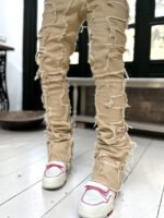 Ins Fringes Ripped Trousers Individual Patched Pants - Image 10