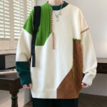 Ins Color block Pullover Sweater Winter Fashion Long Sleeve Knitted - Image 5
