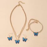 Earring Necklace Bracelet Combination Suit - Image 2