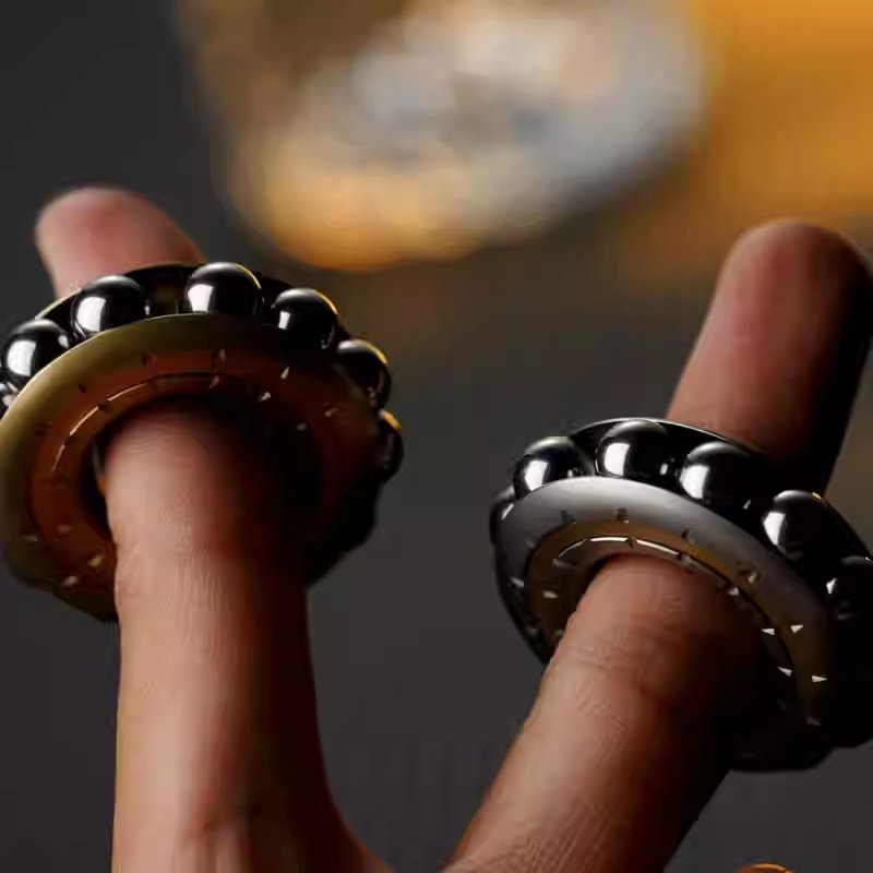 5f791122-5a62-42d9-ae65-45fcc1779255.jpg Mechanical Buddhist Bead Spinning Top Stress Relief EDC Fidget Spinner - Image 1