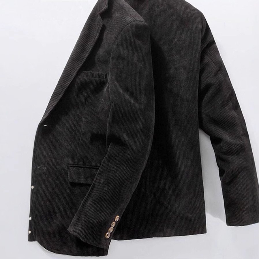 7712088d-cae1-4bac-baad-163000989465.jpg Corduroy Suit Jacket Business Casual Men - Image 1