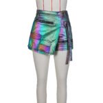 Women's Summer High Elastic Multi-pocket Workwear Shorts - Image 9