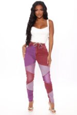 New Two-color Patchwork Casual Pants - Image 6