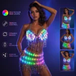 LED Glowing Tassel Dance Dress for Party Festival - Image 6