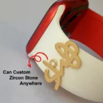Custom Arabic Name Watch Tag Stainless Steel Letter Ring - Image 2