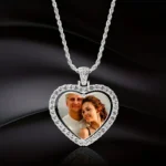 Customized Two Photo Luxury Necklace - Image 4