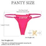 Custom Crystal Letter Thong Panties 5 Colors - Image 5