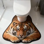 50x80cm Irregular Animal Bathroom Floor Mat U-Shaped - Image 2