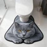 50x80cm Irregular Animal Bathroom Floor Mat U-Shaped - Image 3