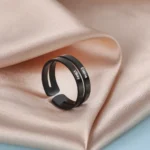 Custom Name Stainless Steel Ring Gold Color - Image 4