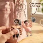 1pc Custom Photo Squishy Belly Acrylic Keychain