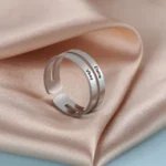 Custom Name Stainless Steel Ring Gold Color - Image 5