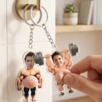 1pc Custom Photo Squishy Belly Acrylic Keychain - Image 4