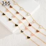 Simple Heart Charms Stainless Steel