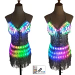 LED Glowing Tassel Dance Dress for Party Festival - Image 5
