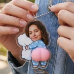 Custom Photo Hugging Pillow Squishy Butt Acrylic Keychain - Image 6