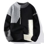 Ins Color block Pullover Sweater Winter Fashion Long Sleeve Knitted - Image 8