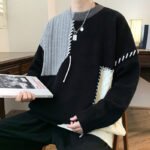 Ins Color block Pullover Sweater Winter Fashion Long Sleeve Knitted - Image 7