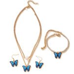 Earring Necklace Bracelet Combination Suit - Image 4
