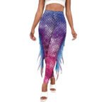 Women's Leggings Mermaid Fish Scale Print Pants Tight Buttock Lifting Yoga Pants - Image 8