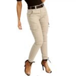 Ankle-length Low-rise Solid-color Cargo Pants With Pockets These Are Slim-fit Leggings - Image 7