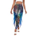Women's Leggings Mermaid Fish Scale Print Pants Tight Buttock Lifting Yoga Pants - Image 2