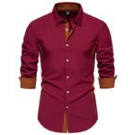 Contrast Color Shirt European And American Fashion Casual - Image 9