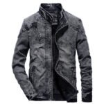 Men's Vintage Denim Jacket Clothes - Image 9