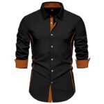 Contrast Color Shirt European And American Fashion Casual - Image 7