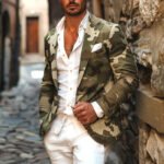 Leisure Suits For Men Digital Printing Western Style Fashionable Jacket - Image 2