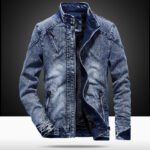 Men's Vintage Denim Jacket Clothes - Image 3