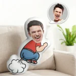 Customized Photo Facial Pillow for Christmas, Birthday, Personalized Plush Home Decoration Gift for Couples and Friends