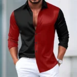3D Printed Bamboo Silk Men's Long Sleeve Casual Shirt - Image 5