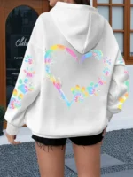 2026 Heart Dog Paw Printed Hoodies - Image 2