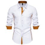 Contrast Color Shirt European And American Fashion Casual - Image 3