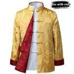 Men's Tang Suit Spring And Autumn Thin Coat Double-sided Wear - Image 3