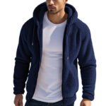 Men's Thickened Warm Double-sided Fleece Jacket Zipper - Image 3