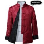 Men's Tang Suit Spring And Autumn Thin Coat Double-sided Wear - Image 10